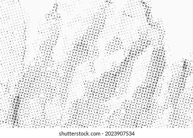 Ilustración vectorial, fondo abstracto de medio tono en tonos blancos y negros en estilo de arte pop, fondo monocromo con patrón para tarjeta de visita, sitio web, diseño interior, etiquetas y pegatinas