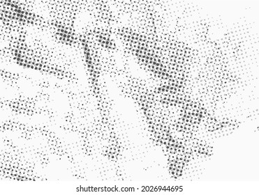 Vector illustration, abstract halftone backdrop in white and black tones in pop art style, monochrome background with pattern for business card, website, interior design, labels and stickers