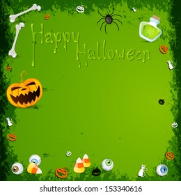 Vector Illustration of an Abstract Halloween Background
