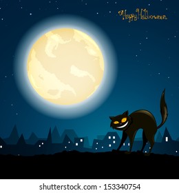 Vector Illustration of an Abstract Halloween Background