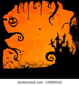Vector Illustration of an Abstract Halloween Background