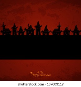 Vector Illustration of an Abstract Halloween Background