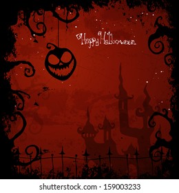 Vector Illustration of an Abstract Halloween Background