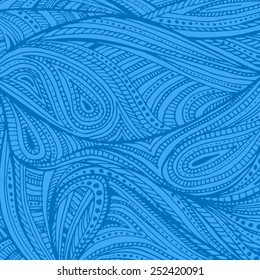 vector illustration of abstract hand-drawn zentangle background. doodle pattern
