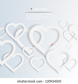 Vector illustration abstract heart background design - eps10