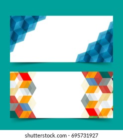 Vector Illustration of  abstract hexagon background. Technology polygonal design.