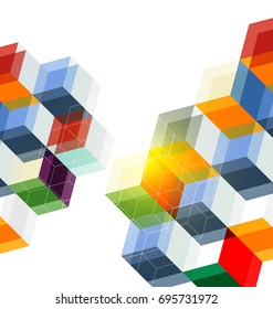 Vector Illustration of  abstract hexagon background. Technology polygonal design. 