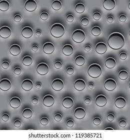 Vector illustration of abstract holes bulging seamless background