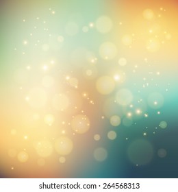 Vector  illustration Abstract holiday light background with bokeh