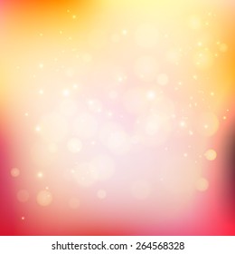 Vector  illustration Abstract holiday light background with bokeh