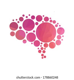 vector illustration of abstract human brain