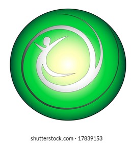 vector illustration of an abstract human figure