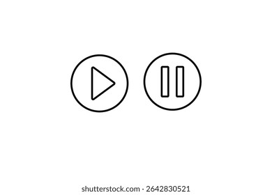 vector illustration of an abstract icon and white background and black white line art design 