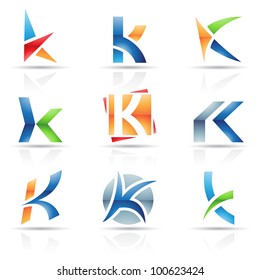 Vector Illustration Of Abstract Icons Based On The Letter K