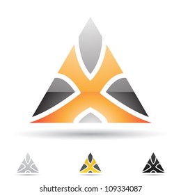 Vector illustration of abstract icons based on the letter X