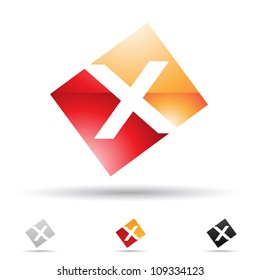 Vector illustration of abstract icons based on the letter X