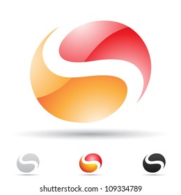Vector illustration of abstract icons based on the letter S