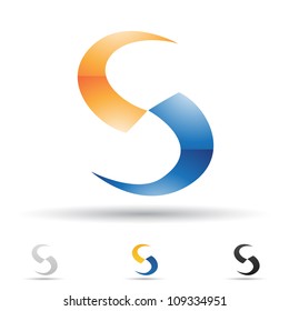 Vector illustration of abstract icons based on the letter S