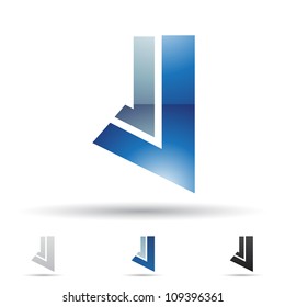 Vector illustration of abstract icons based on the letter J
