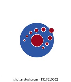 Vector illustration of abstract icons based on the letter O logo
