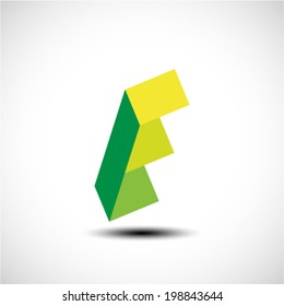 Vector illustration of abstract icons based on the letter E