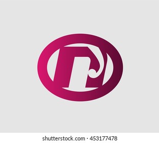 Vector illustration of abstract icons based on the letter N
