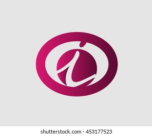 Vector illustration of abstract icons based on the letter i
