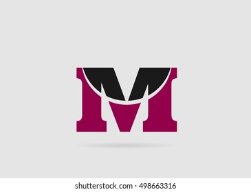 Vector illustration of abstract icons based on the letter N logo
