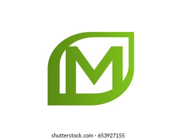 Vector illustration of abstract icons based on the letter M logo
