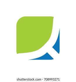 Vector illustration of abstract icons based on the letter y