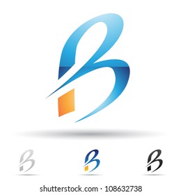 Vector illustration of abstract icons of letter B - Set 4