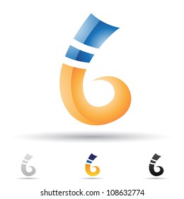 Ilustración vectorial de iconos abstractos de la letra B - Conjunto 2