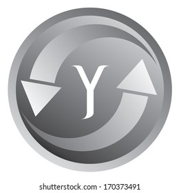 Vector illustration of abstract icons of letter Y