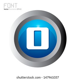 Vector illustration of abstract icons of number 0