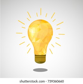 Vector Illustration Abstract Idea Bulb.