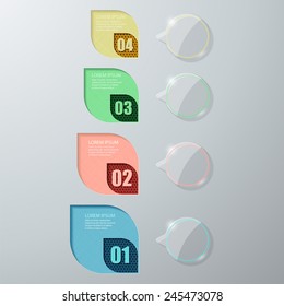 Vector illustration of abstract images infographics