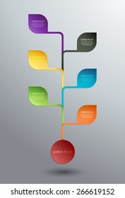 Vector illustration of abstract images infographics