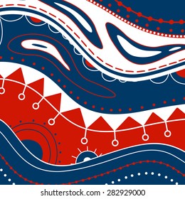 Vector Illustration of an Abstract Independence Day Background