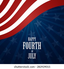 Vector Illustration of an Abstract Independence Day Background