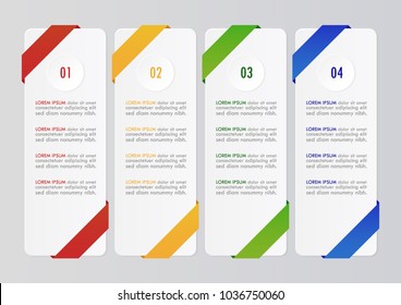Vector illustration of Abstract infographic template for workflow layout and Business data visualization, Design element.