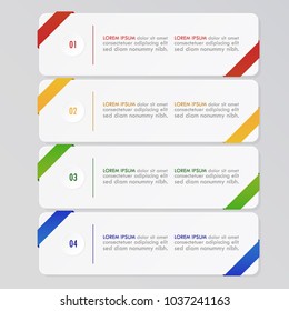 Vector illustration of Abstract infographic template for workflow layout and Business data visualization, Design element.