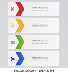Vector illustration of Abstract infographic template for workflow layout and Business data visualization, Design element.