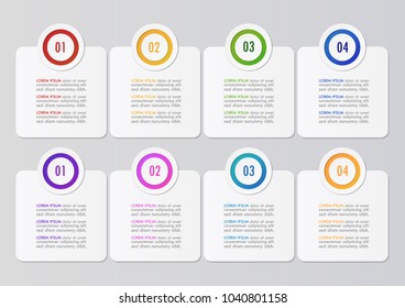Vector illustration of Abstract infographic template for workflow layout and Business data visualization, Design element.