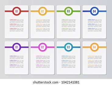 Vector illustration of Abstract infographic template for workflow layout and Business data visualization, Design element.