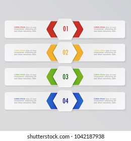 Vector illustration of Abstract infographic template for workflow layout and Business data visualization, Design element.