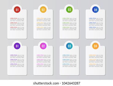 Vector illustration of Abstract infographic template for workflow layout and Business data visualization, Design element.