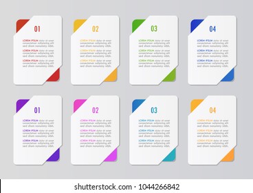 Vector illustration of Abstract infographic template for workflow layout and Business data visualization, Design element.