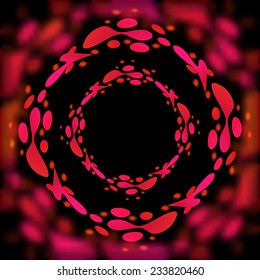Vector illustration of abstract lava shape