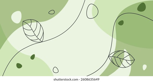 Vector illustration of abstract leaf background