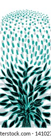 Vector illustration of abstract leaf nature color background / texture.